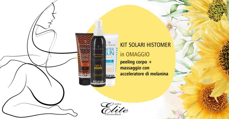  OFFERTA ACQUISTA ONLINE KIT SOLARI HISTOMER IN OMAGGIO TRATTAMENTO PEELING CORPO